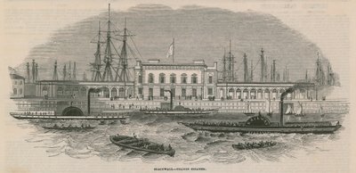 Battello a vapore Blackwall Thames da English School