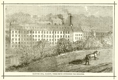 Mulino di Blantyre, Glasgow, dove lavorava David Livingstone da English School