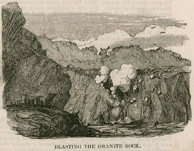 Esplosione della Roccia di Granito, Rubislaw, Aberdeen da English School