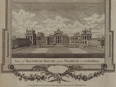Palazzo di Blenheim, Woodstock, Oxfordshire da English School