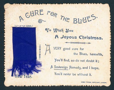 Sciarpa blu, cartolina di Natale da English School