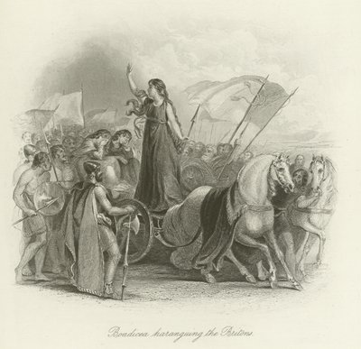 Boadicea arringa i Britanni da English School