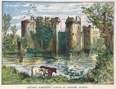 Castello di Bodiam, Sussex da English School