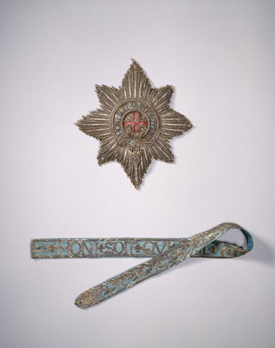 Stella e Giarrettiera di Bonnie Prince Charlie, XVII secolo da English School