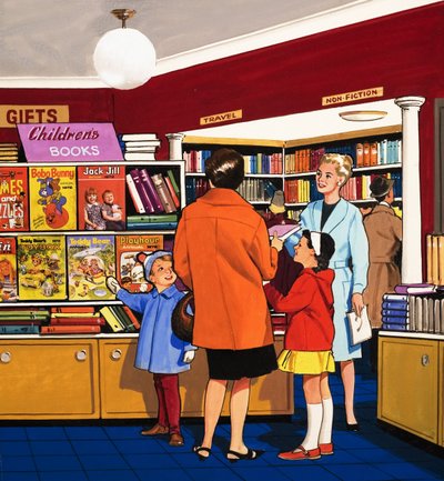 Venditrice di libri da English School