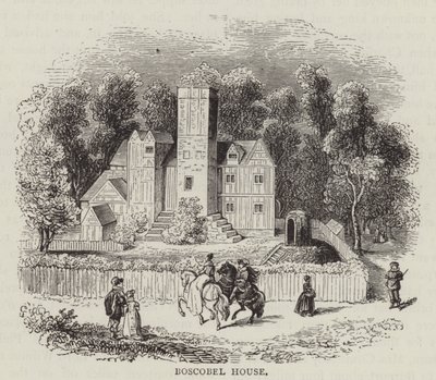 Casa Boscobel (incisione) da English School