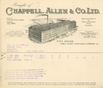 Acquistato da Chappell Allen & Co Ltd da English School