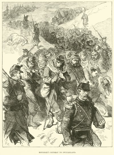 Ritirata di Bourbaki in Svizzera, gennaio 1871 da English School