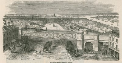 Bow Spring Bridge, stazione di Stepney, Londra da English School