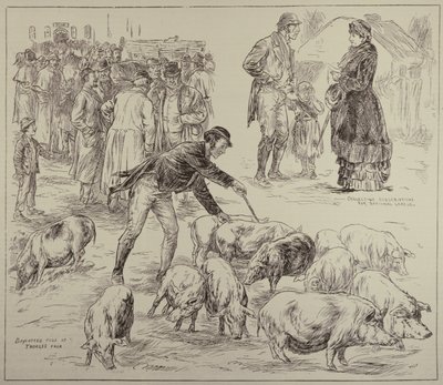 Boicottaggio in Irlanda, da The Illustrated London News, 4 ottobre 1886 da English School