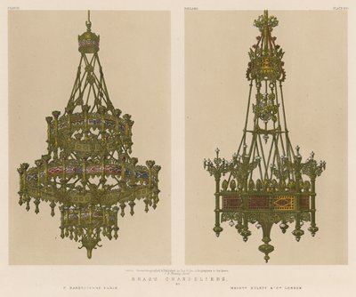 Lampadari in ottone da English School
