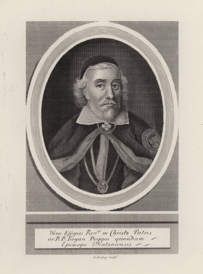 Brian Duppa, Vescovo di Winchester (incisione) da English School