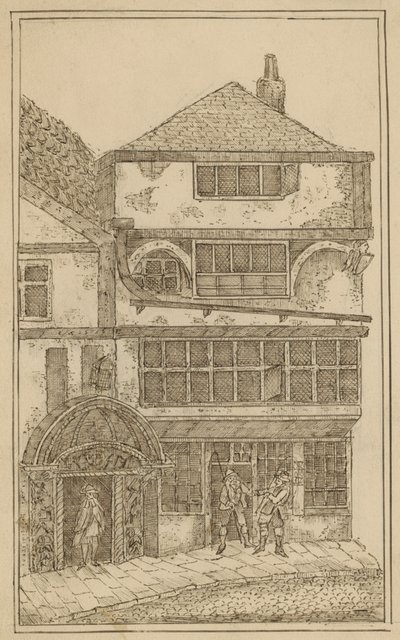 Bricklayers Hall, Leadenhall, ora la Sinagoga Ebraica, 1797 da English School
