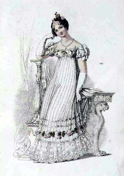 Abito da sposa, tavola di moda da Ackermann