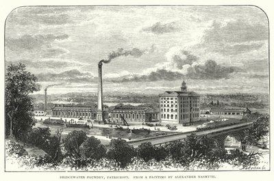 Fonderia di Bridgewater, Patricroft (incisione) da English School