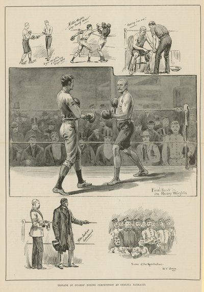 Competizione di boxe della Brigata delle Guardie da English School