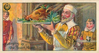 Portare la testa di cinghiale (cromolito) da English School