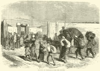 Portare verdure dai sobborghi, ottobre 1870 da English School