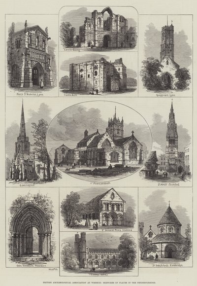 Associazione Archeologica Britannica a Wisbech, Schizzi di Luoghi nei Dintorni da English School