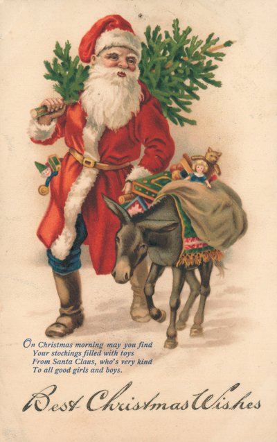 Cartolina di Natale britannica da English School