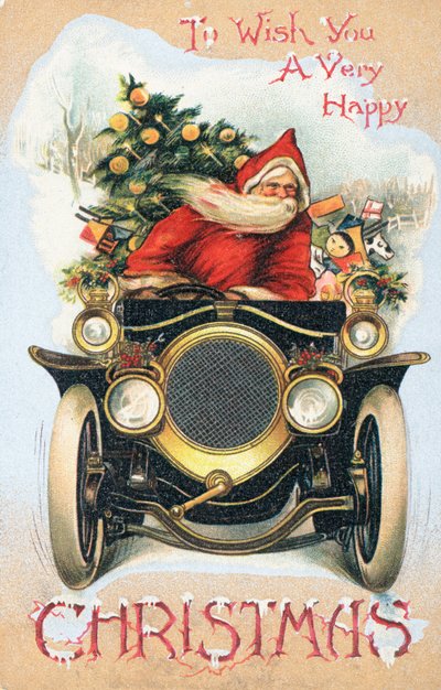 Cartolina di Natale britannica da English School