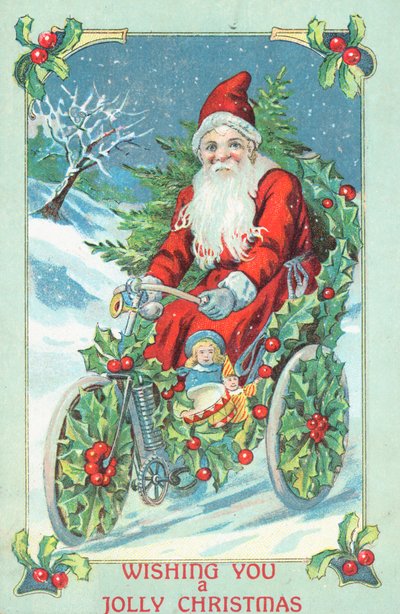 Cartolina di Natale britannica da English School
