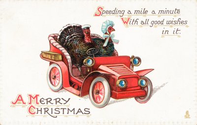 Cartolina di Natale britannica da English School