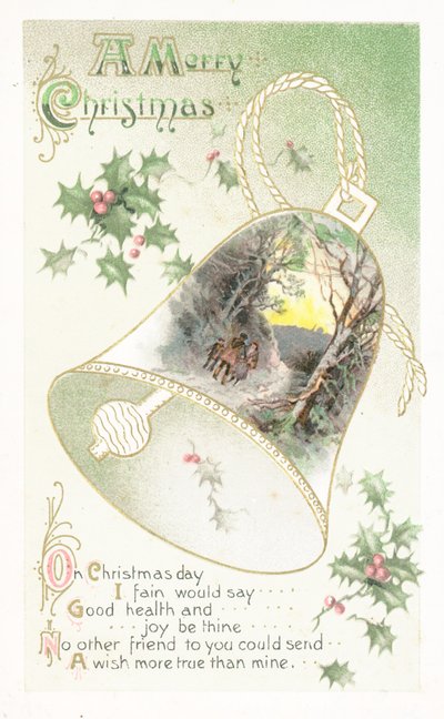 Cartolina di Natale britannica da English School