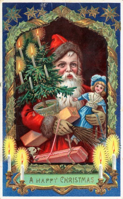 Cartolina di Natale britannica da English School