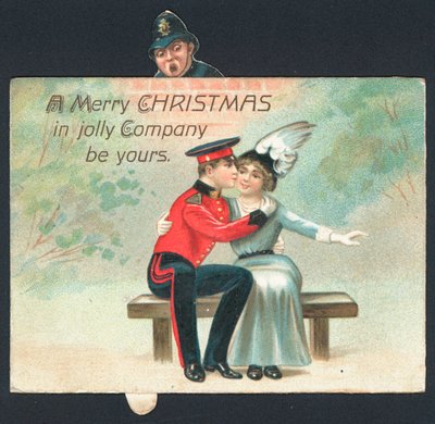 Cartolina di Natale britannica da English School