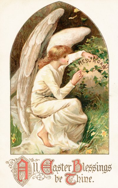 Cartolina di Pasqua britannica da English School