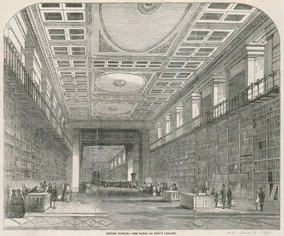 British Museum, la biblioteca reale o del re da English School