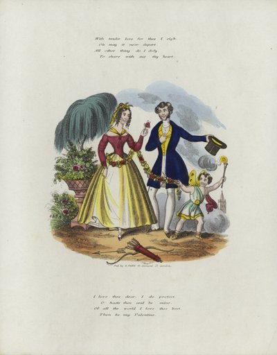 Biglietto di San Valentino britannico con un