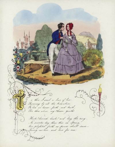 Biglietto di San Valentino britannico con un