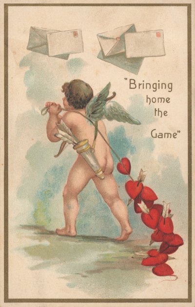 Cartolina di San Valentino britannica da English School
