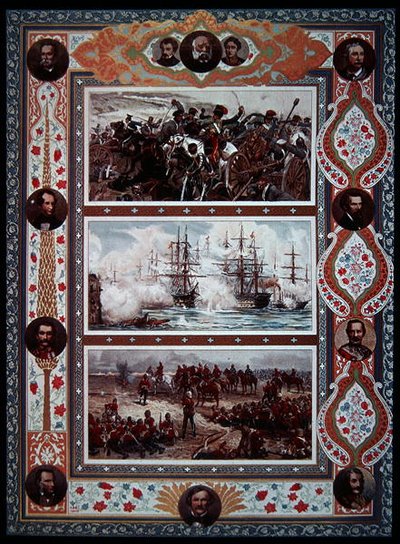 Vittorie Britanniche, Terra e Mare (Guerra Boera, Crimea, ecc.), copertina del Illustrated London News da English School