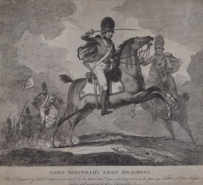 Soldati britannici del 22° Dragoni Leggeri di Lord Sheffield da English School