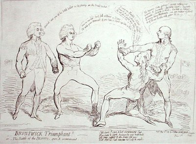 Brunswick Trionfante! pubblicato da J. Aitken nel 1789 da English School