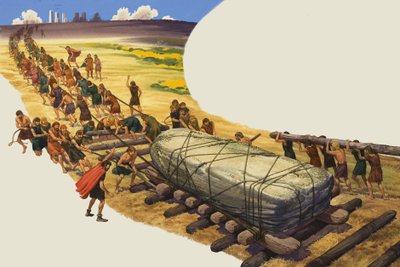 Costruzione di Stonehenge da English School