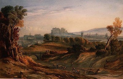 Costruzione della ferrovia a Edimburgo da English School