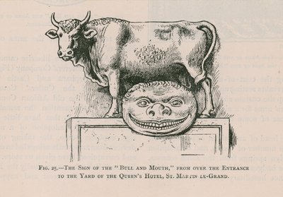 Bull and Mouth, Queens Hotel, St Martin Le Grand da English School
