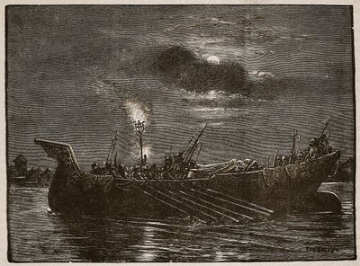 Sepoltura del re Enrico, illustrazione da Cassells Illustrated History of England da English School