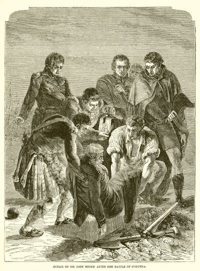Sepoltura di Sir John Moore dopo la Battaglia di Corunna da English School