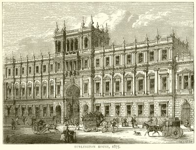 Burlington House, 1875 da English School