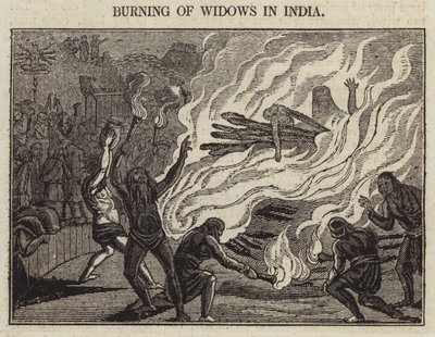 Rogo delle vedove in India da English School