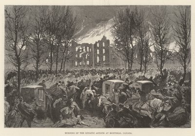 Incendio del manicomio a Montreal, Canada da English School