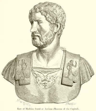 Busto di Adriano trovato ad Anzio (Museo del Campidoglio) da English School
