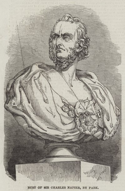 Busto di Sir Charles Napier, di Park da English School