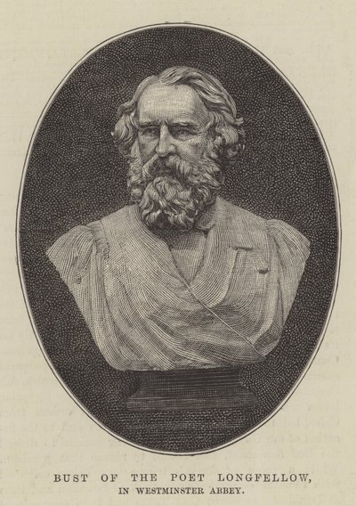 Busto del poeta Longfellow, nell