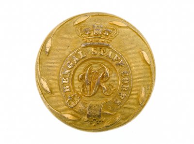 Bottone, Bengal Staff Corps, 1861-1876 da English School